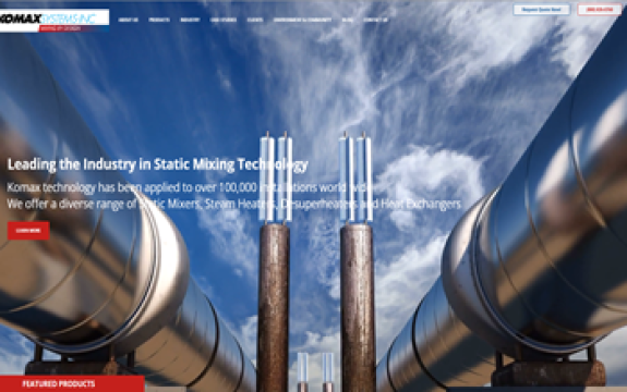 Komax website after