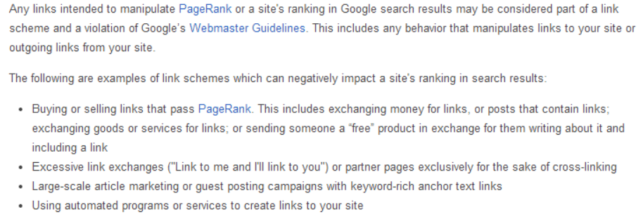 Google Backlink Guidelines google-guidelines