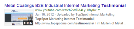 TopSpot Video Snippet Youtube video snippet from TopSpot.